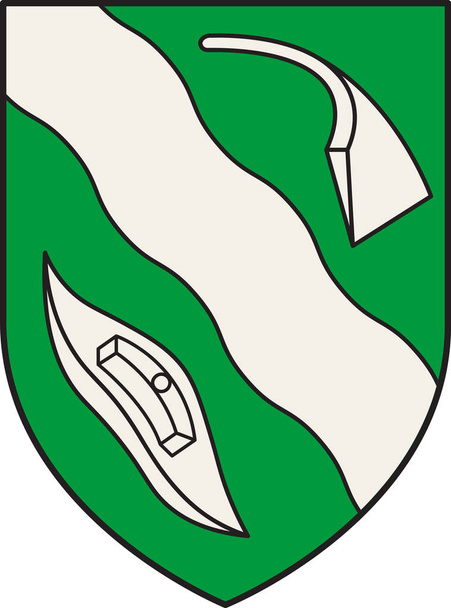 Emsdetten címere észak-rajna-vesztfáliai, Németország - Vektor, kép