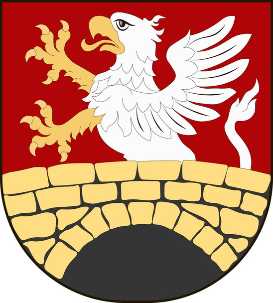 Wappen von gmina zamosc in der Woiwodschaft Lublin in Polen - Vektor, Bild