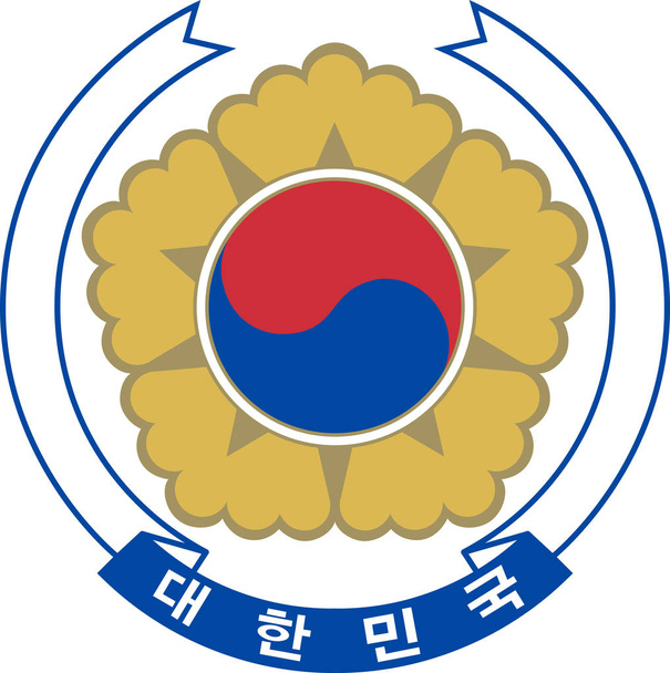 herb Korei Południowej - Wektor, obraz