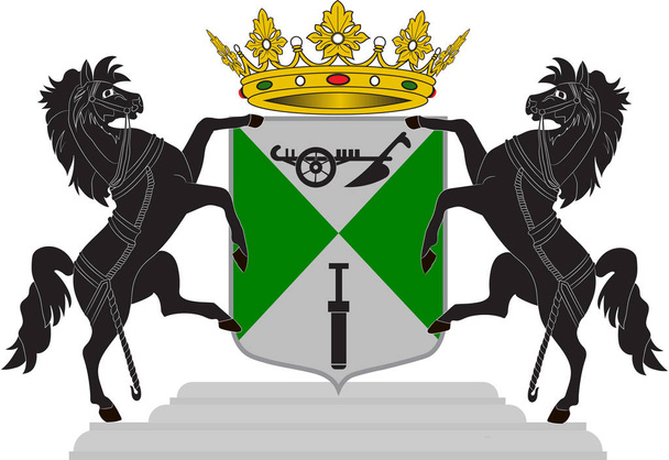 Coat of arms of Emmen of Netherlands - Vector, Image