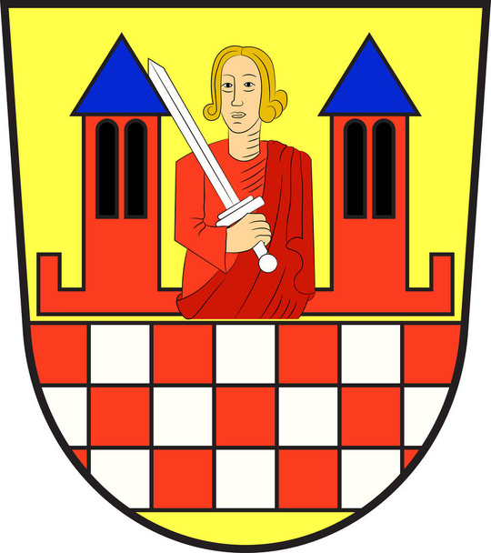 Iserlohn címere Észak-Rajna-Vesztfália, Németország - Vektor, kép