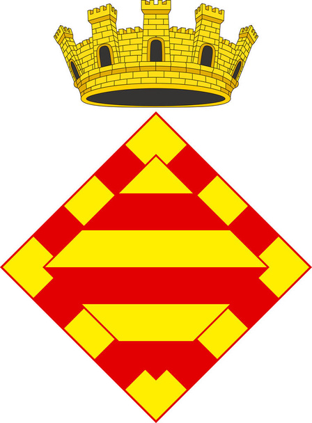 Wappen von Alt Emporda in Spanien - Vektor, Bild