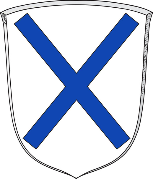 Coat of arms of Bestwig in North Rhine-Westphalia, Germany - Vector, Image