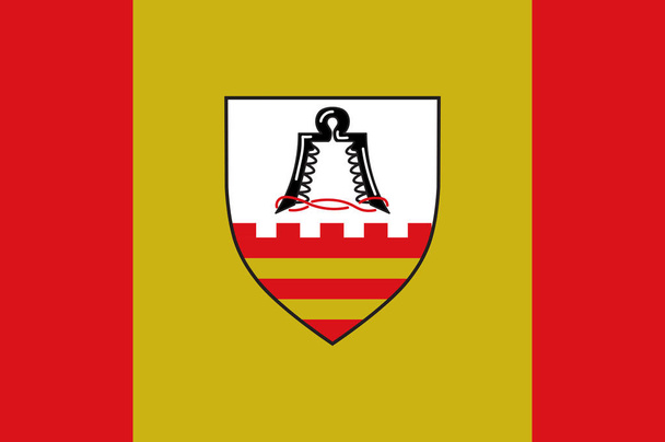 北ライン・ウェストファリアのエンセの旗, ドイツ - ベクター画像
