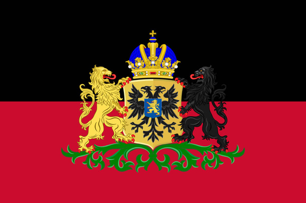 Flagge von nijmegen of gelderland, Niederlande - Vektor, Bild