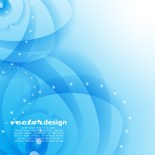 Blue water with bubbles background. - Vektor, Bild