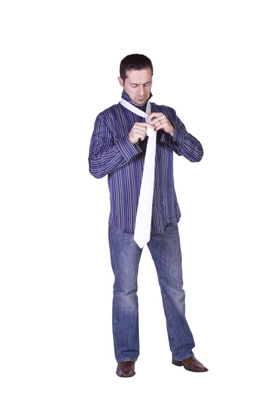 Casual Man Dressing Up - Foto, Imagem