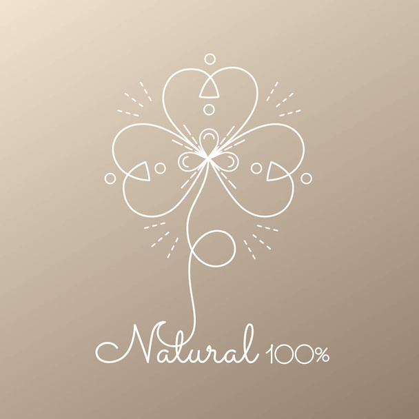 Logo abstract flower - Vector, Image