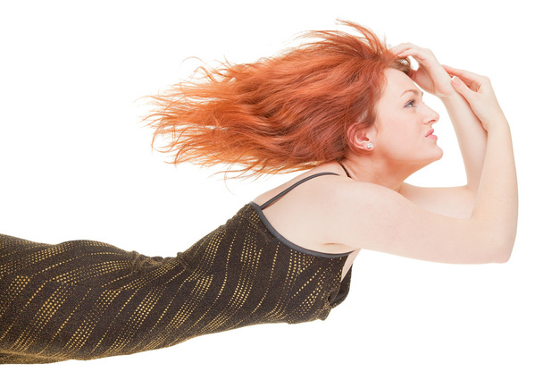 Red-haired trendy girl - Fotó, kép