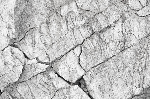 Background Of Gray Rocks. Cracked Stones. Empty Gray Background  - Foto, Imagem