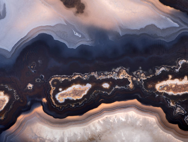background of dark agate structure - Photo, Image