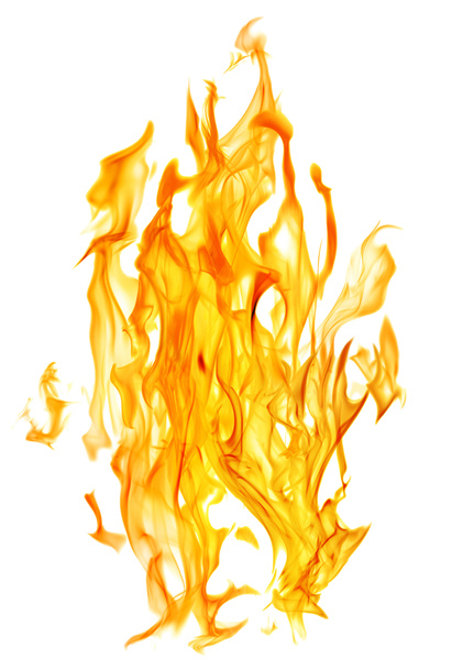 orange isolated fire sparks on white - Photo, Image