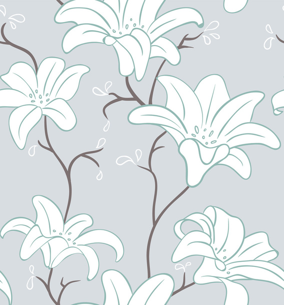 Seamless floral pattern - Vector, Imagen