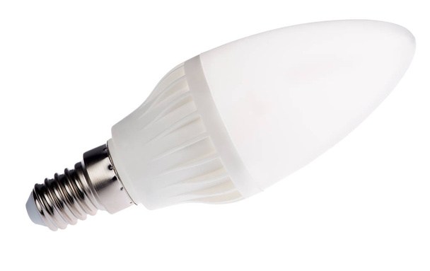lâmpada conduzida moderna no branco
 - Foto, Imagem