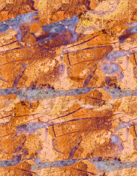 orange and grey jasper seamless texture macro - Photo, Image