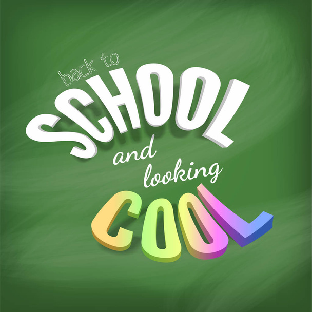 Vector Back to school and looking cool concept - Vector, Image