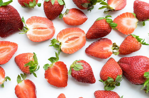 Strawberries isolated over white background - Photo, Image