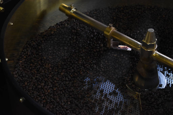 Coffee roaster. coffee beans background. Lviv. Ukraine - Photo, Image