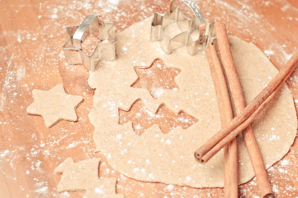 Baking cookies and biscuits during Advent. Preparing for Christmas - Fotoğraf, Görsel
