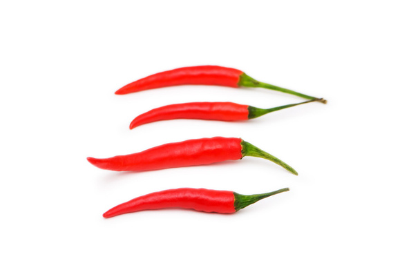 Red chili peppers isolated - Φωτογραφία, εικόνα