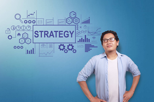 Strategy, Business Words Quotes Concept - Fotoğraf, Görsel