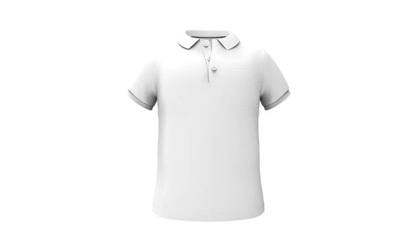 3d renderização de uma camisa de pólo isolado em fundo branco
 - Foto, Imagem