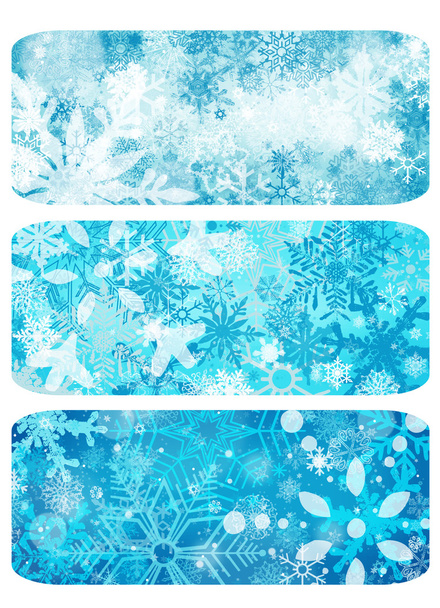 Winter background with snowflakes - Foto, Imagem