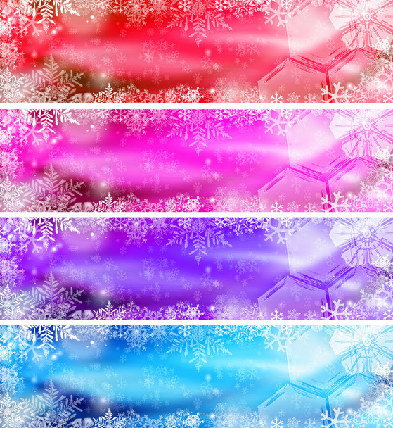 Winter background with snowflakes - Photo, Image