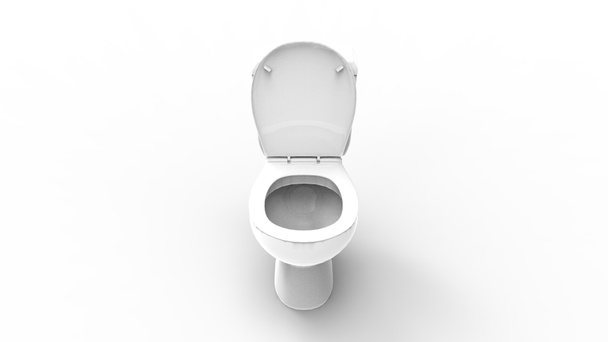 3d rendering of a toilet isolated in white studio background - Zdjęcie, obraz