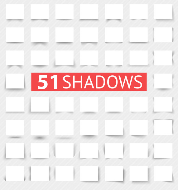 Set di effetti ombra realistici trasparenti
 - Vettoriali, immagini