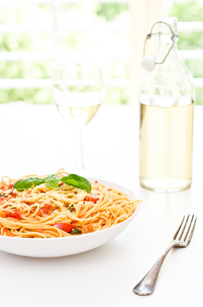 Spaghetti whit tomato sauce - Photo, Image