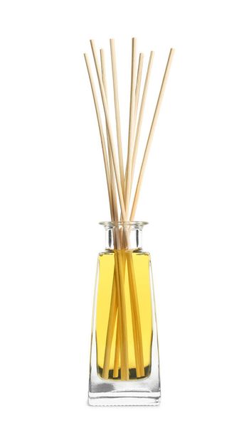 New reed air freshener on white background - Foto, afbeelding