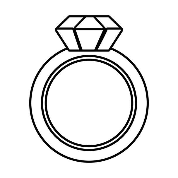 Isolated ring design vector illustration - Vector, Image