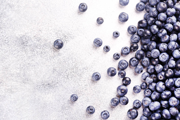 Organic blueberry berries in pile. - Valokuva, kuva