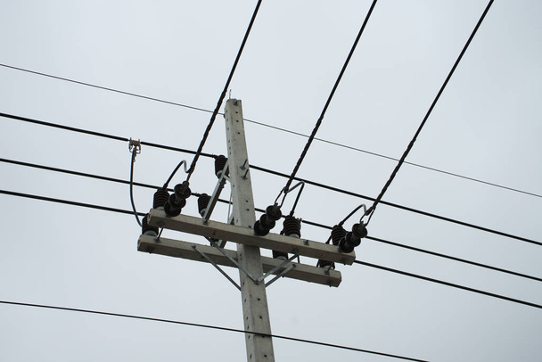 high voltage pole - Photo, Image