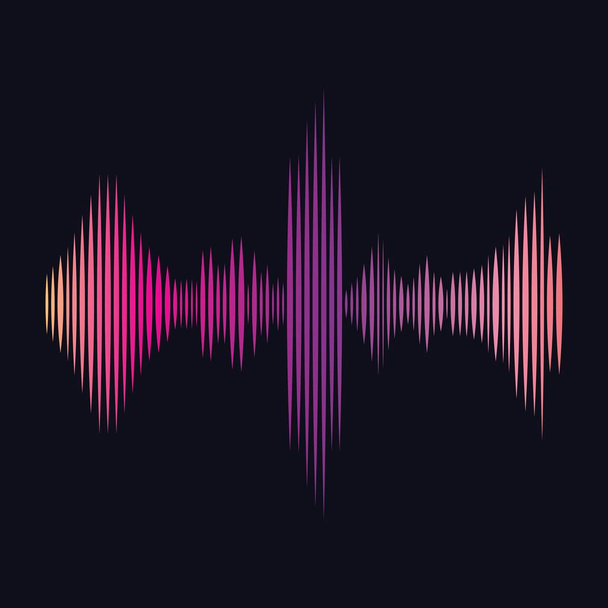 Zvukové vlny vektorové ilustrace - Vektor, obrázek
