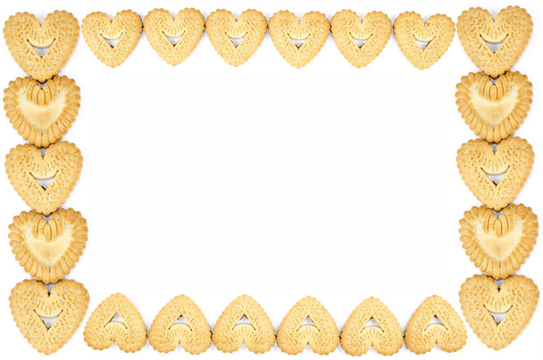 Szív alakú keksz fémkeret - Fotó, kép