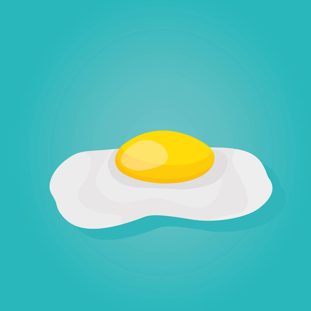 Modern vector illustration of scrambled egg - Vector, Imagen