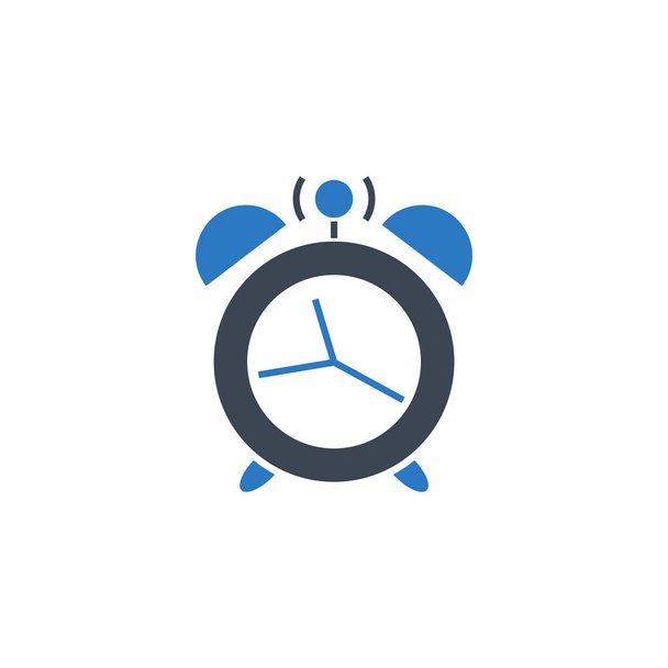 Alarm Clock related vector glyph icon. - Vecteur, image