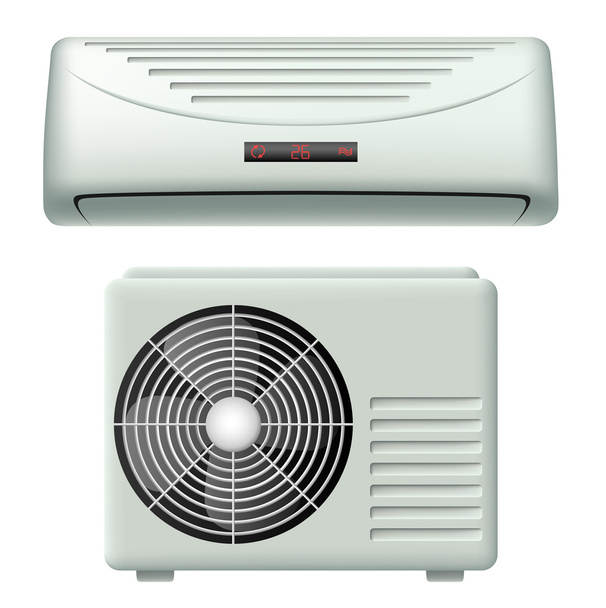 Air conditioner set - Vector, Image
