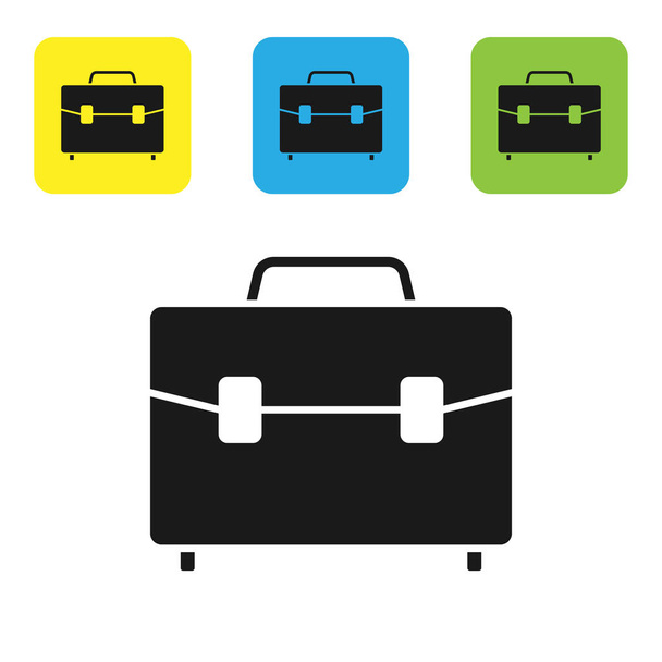 Sketch briefcase business case bag icon Royalty Free Vector