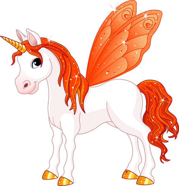 Fairy Tail Orange Horse - Wektor, obraz