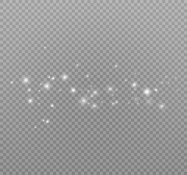 White sparks  stars  - Vector, Image