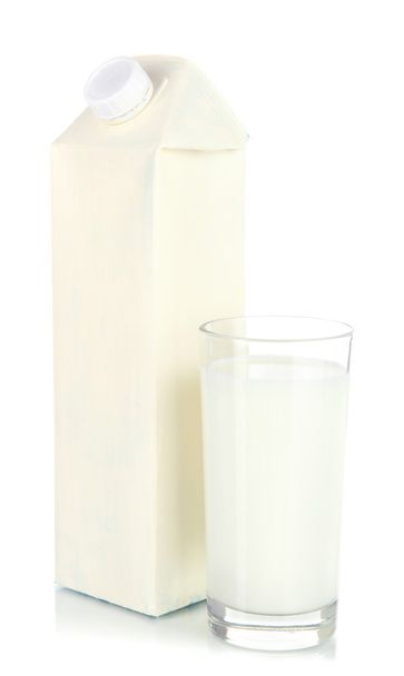 Milk pack isolated on white - Foto, Imagen