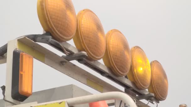 Warning lights special equipment. Yellow lights. - Footage, Video