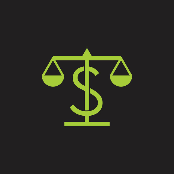 Geld Gleichgewicht Höhe Skala Design Symbol Vektor - Vektor, Bild