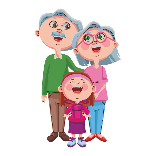 Παππούδες και γιαγιάδες - Διάνυσμα, εικόνα