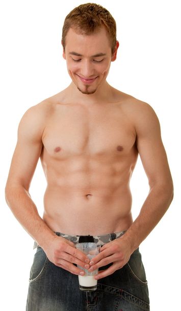 Young sportsman with a bare torso - Фото, зображення