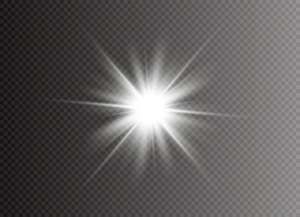 Белый светящийся свет
 - Вектор,изображение