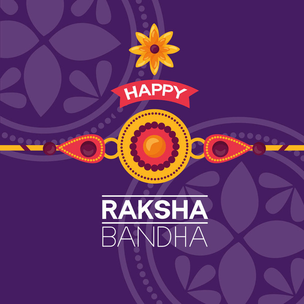 Gelukkig Raksha Bandhan viering - Vector, afbeelding